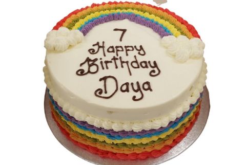 rainbow birthday cake