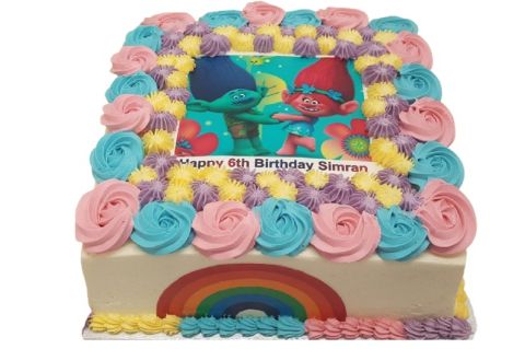 troll birthday cake