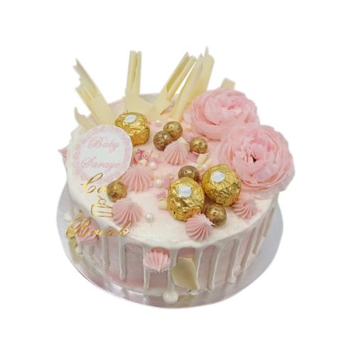 White and Pink Umbro Cake