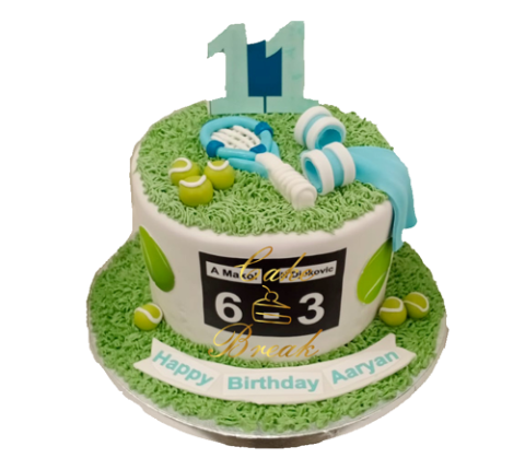 (R152) Tennis theme cake 