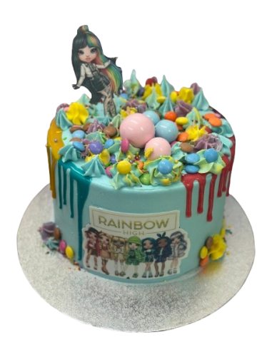 (R156) Rainbow High cake 