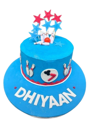 (R164) Bowling buttercream Cake