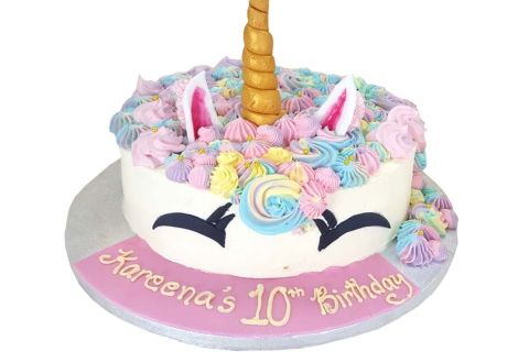 Rainbow Unicorn Cake