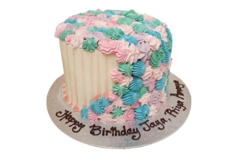 Colorful Floral Cake