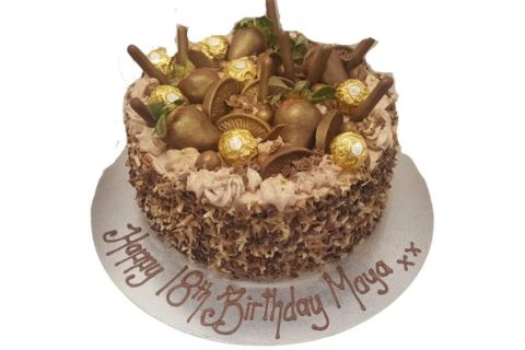 chocolate curls cake