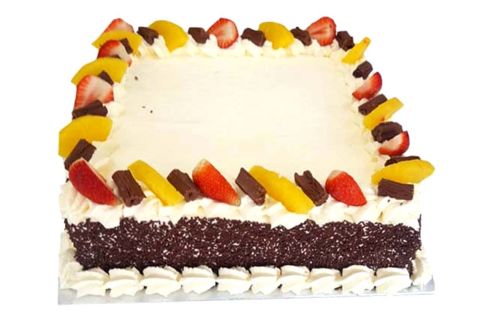 (S204) Mix Fresh Fruit and Flake Cake