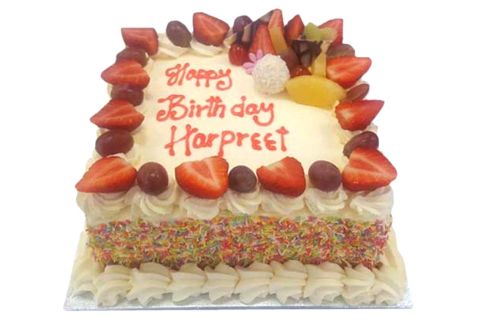 Fresh Cream Fruit Cake