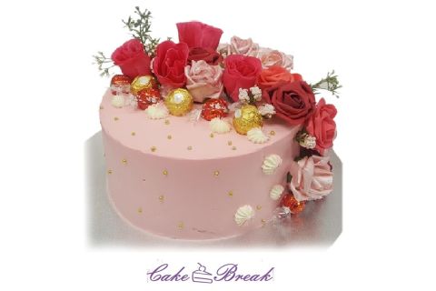 Foam Flower Birthday Cake
