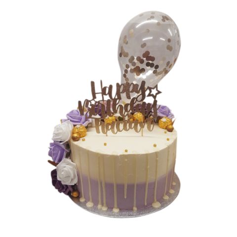 Lilac Flower Cake 