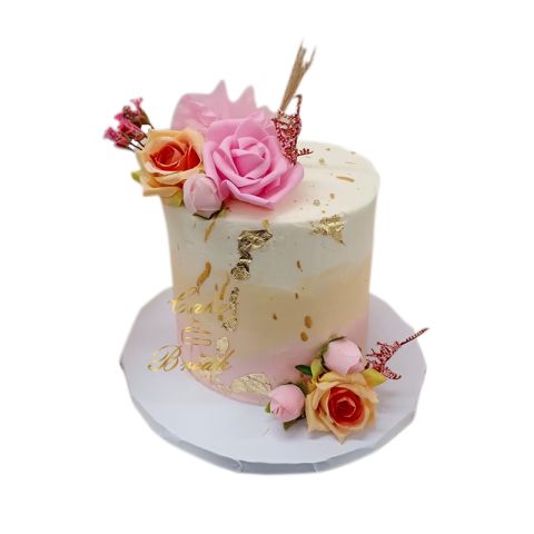 Pink Flower Cake