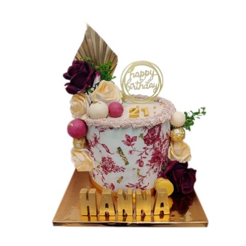 (Tall34) 21st Birthday Cake