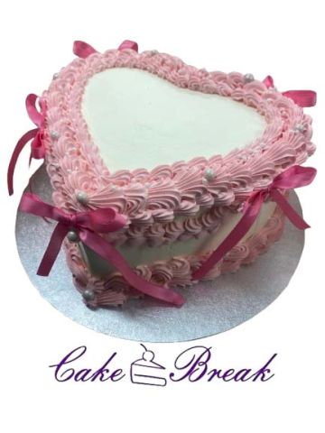 (H30) Vintage heart cake 