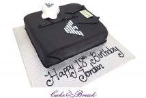 Ic14 Armani shirt and cap icing cake